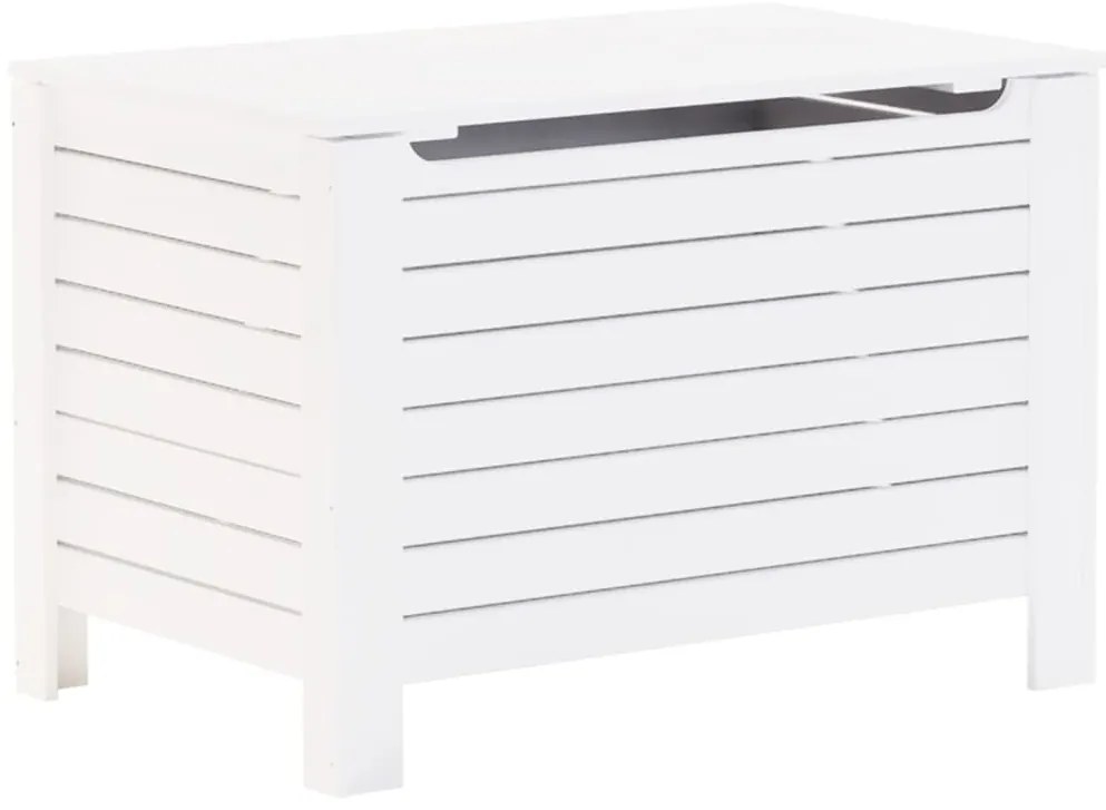 vidaXL Κουτί Αποθήκευσης με Καπάκι RANA Λευκό 100x49x54εκ. Μασίφ Πεύκο