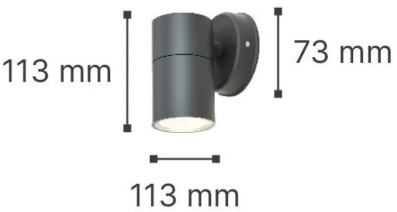 Επιτοίχιο σποτ it-Lighting Eklutna 802005-Leuko