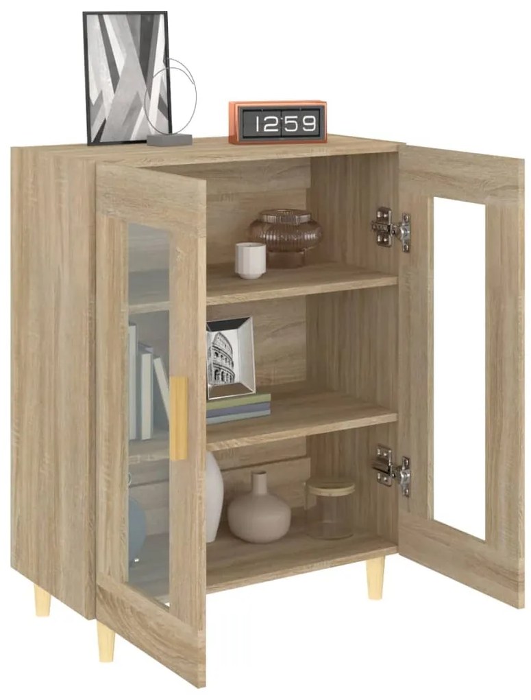 vidaXL Ντουλάπι Sonoma Δρυς 69,5 x 34 x 90 εκ. από Επεξεργασμένο Ξύλο