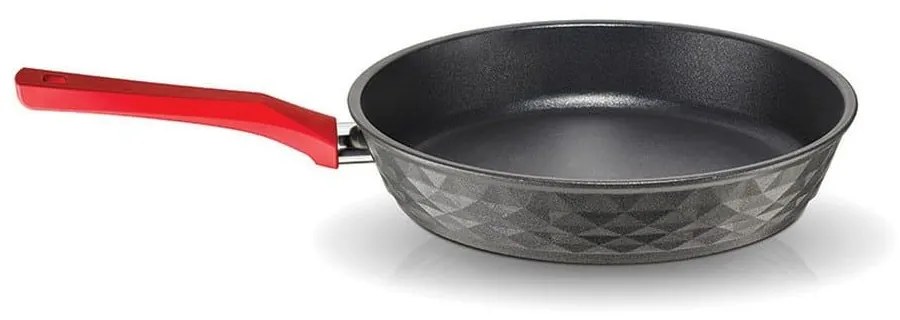 Τηγάνι Φ 30 Cm Red Diamond 014012201 Grey Pyramis 30cm Aluminium
