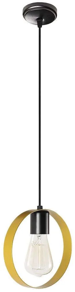 Φωτιστικό Οροφής Halka 892OPV1508 20x5x113cm 1xE27 40W Gold-Black Opviq