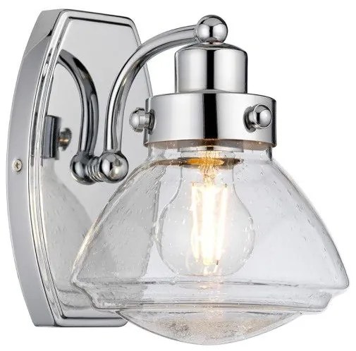 Απλίκα Φωτιστικό Μπάνιου 1xE27 Χρώμιο IP44 Scholar QN-SCHOLAR1 Quintiesse Elstead Lighting QN-SCHOLAR1 Χρώμιο