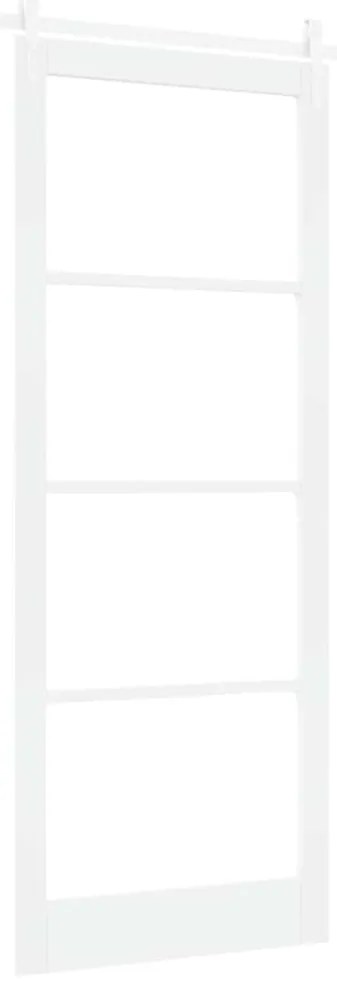 vidaXL Ολισθητή Πόρτα Λευκό 93 x 232 εκ. Ξύλο και μέταλλο