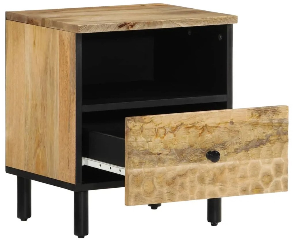 vidaXL Κομοδίνα 2 τεμ. 40 x 33 x 46 εκ. από Μασίφ Ξύλο Μάνγκο