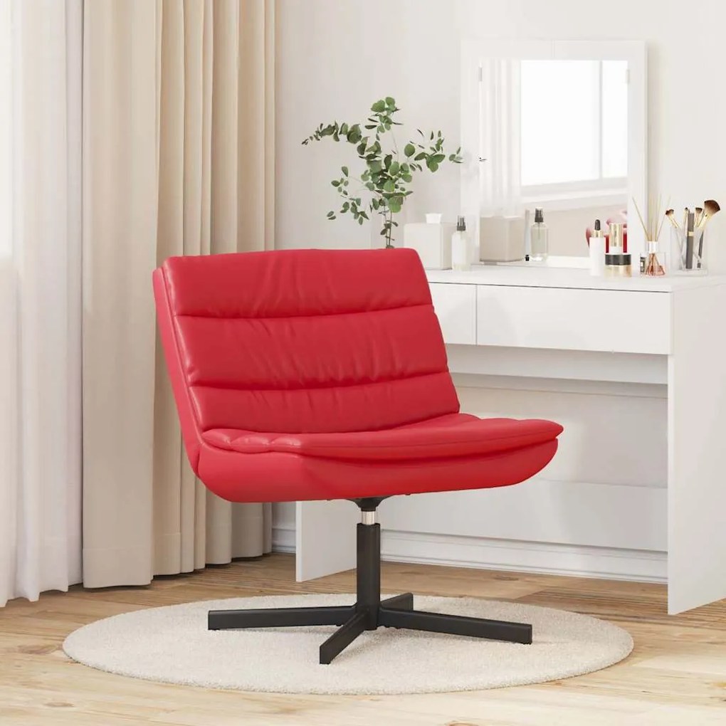 vidaXL Περιστρεφόμενη καρέκλα Κόκκινο 63 x 75 x 76 εκ Τεχνητό δέρμα