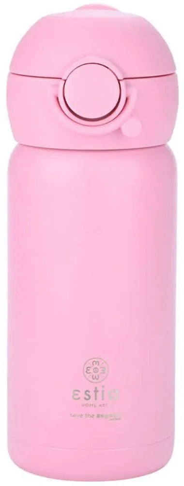Παγούρι Παιδικό Ισοθερμικό 01-23515 350ml Candy Pink Estia 350ml Stainless Steel