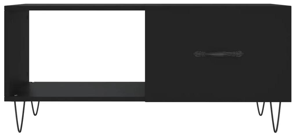 vidaXL Τραπεζάκι Σαλονιού Μαύρο 90x50x40 εκ. Επεξεργασμένο Ξύλο