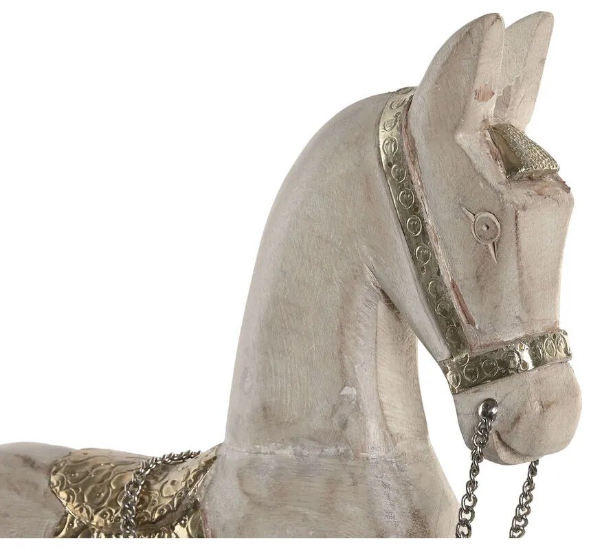 Διακοσμητική Φιγούρα Home ESPRIT Ασημί Φυσικό Άλογο 53 X 10 X 60 CM