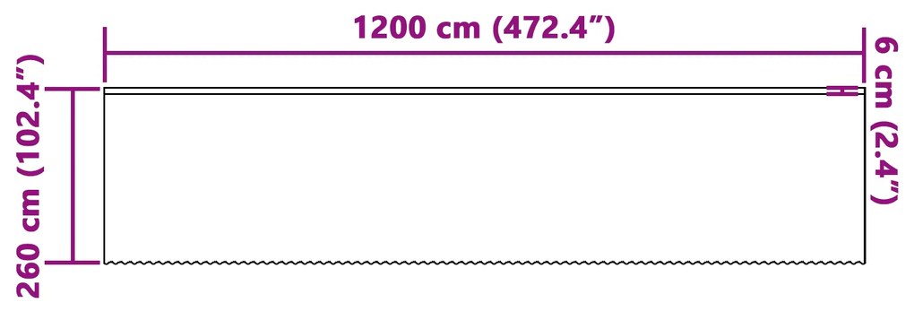 vidaXL Κουρτίνες με κουρτίνες Floral Λευκό Πολυεστέρας