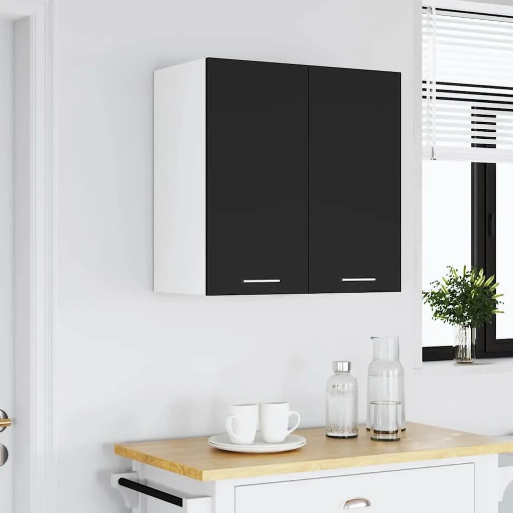 vidaXL Ντουλάπι Κρεμαστό Lyon Μαύρο 60 x 31 x 60 εκ. από Επεξ. Ξύλο