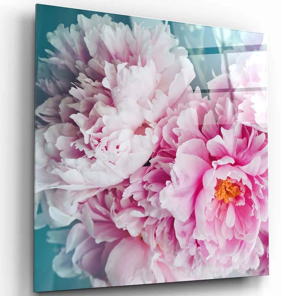 Πίνακας Γυάλινος 231MDF1408 80x80cm Multi Wallity Τετράγωνοι Glass