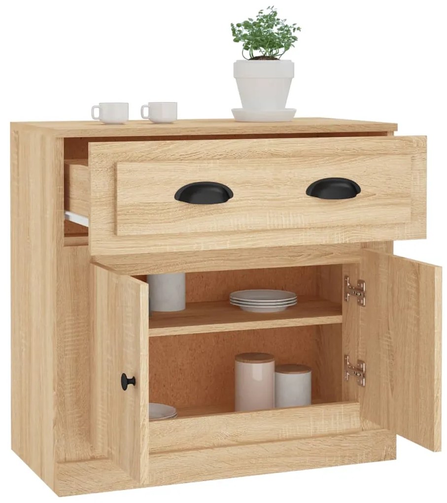 vidaXL Μπουφές Sonoma Δρυς 70x35,5x67,5 εκ. από Επεξεργασμένο Ξύλο