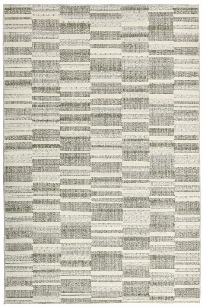 Χαλί All Cotton C 163A Ecru-Grey Βιοκαρπέτ 67X150cm