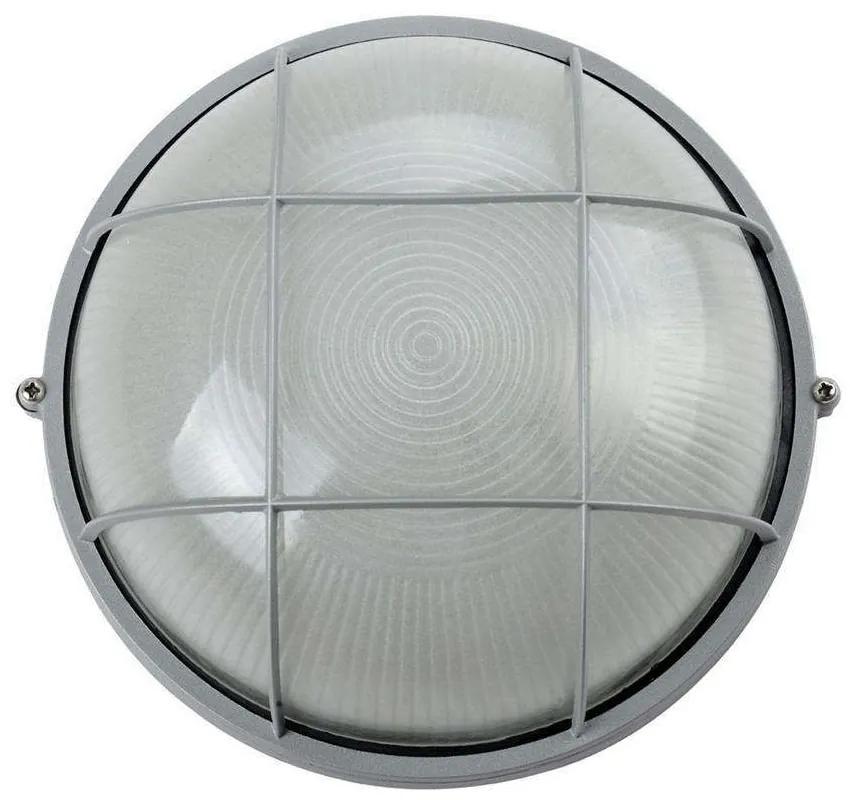 Φωτιστικό Οροφής-Πλαφονιέρα VK/01013/G 19,2x10,7cm 60W E27 IP44 Grey VKLed