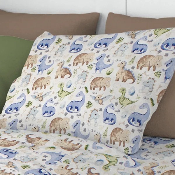 Μαξιλαροθήκη (50x70) Dimcol 517 Dinosaur Blue