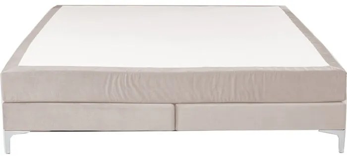 Κρεβάτι Boxspring Bed Benito Chenille Μπεζ  160x200x54εκ. - Μπεζ