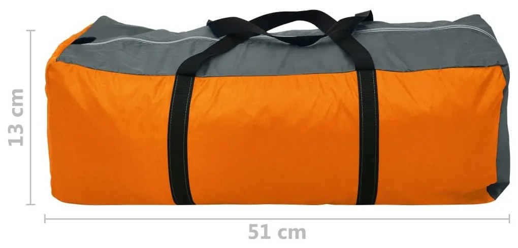 Σκηνή Camping 9 Ατόμων Γκρι / Πορτοκαλί - Γκρι