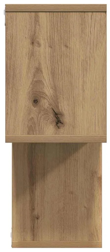 vidaXL Ράφι τοίχου artisan δρυς 100 x 20 x 53 εκ Επεξεργασμένο ξύλο