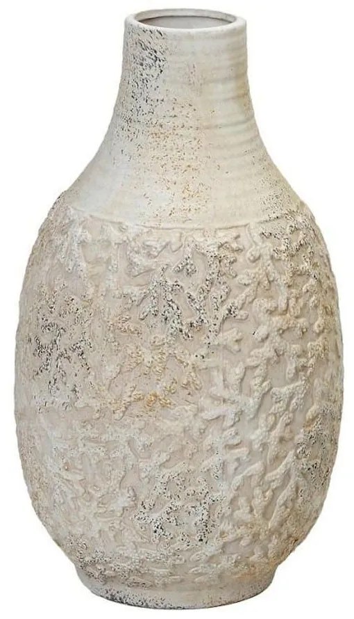 Βάζο TAS237 18,5x18,5x31,5cm Beige Espiel Κεραμικό