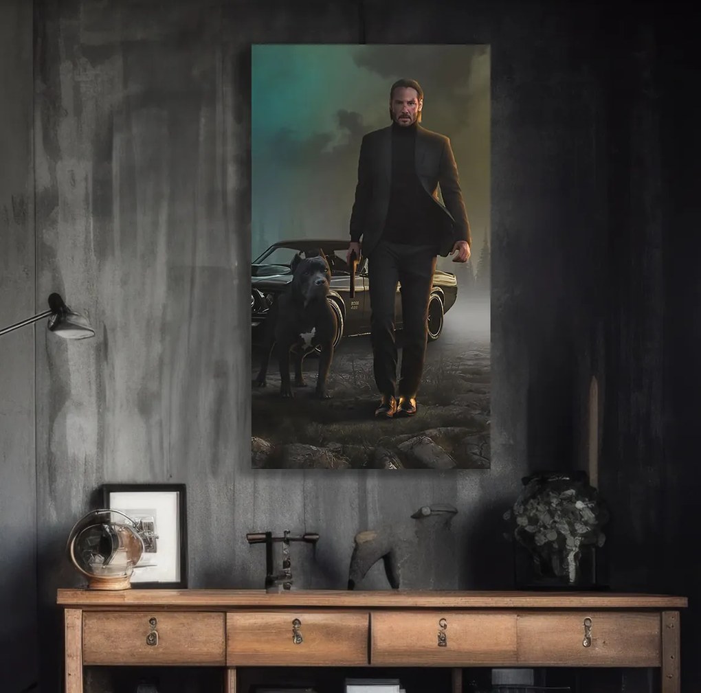 Πίνακας σε καμβά KNV2403 John Wick 65cm x 95cm