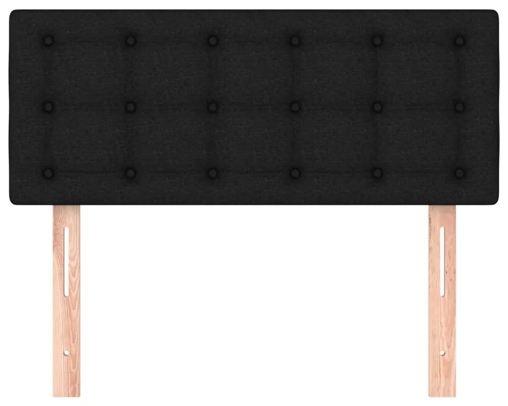 vidaXL Κεφαλάρι Κρεβατιού Μαύρο 80 x 5 x 78/88 εκ. Υφασμάτινο