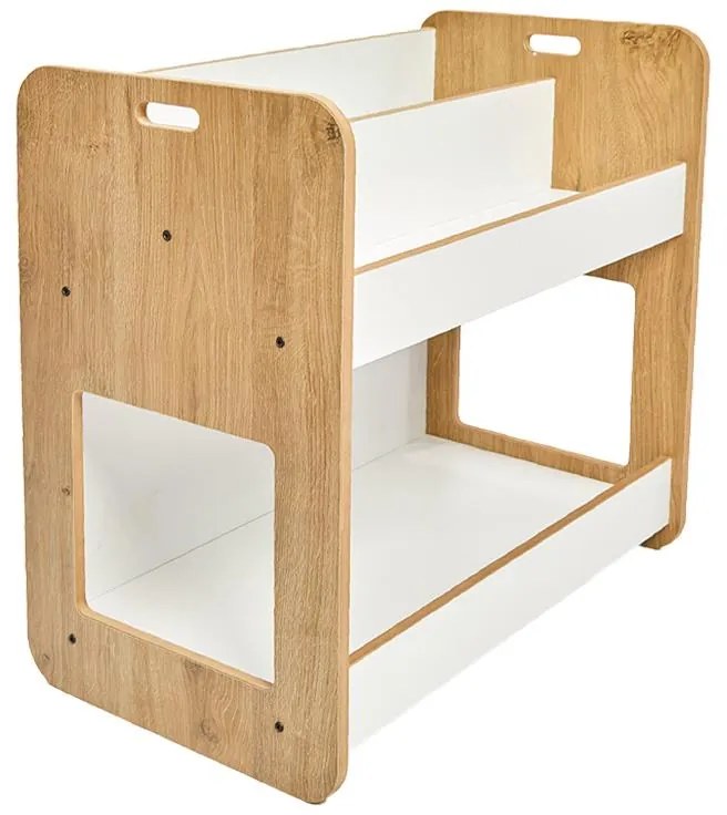 Ραφιέρα Dovere φυσικό-λευκό mdf 56x34x55εκ 56x34x55 εκ.