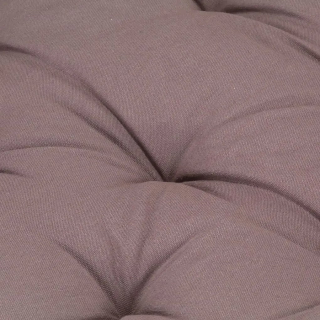vidaXL Μαξιλάρα Δαπέδου / Παλέτας Taupe 120 x 80 x 10 εκ. Βαμβακερή