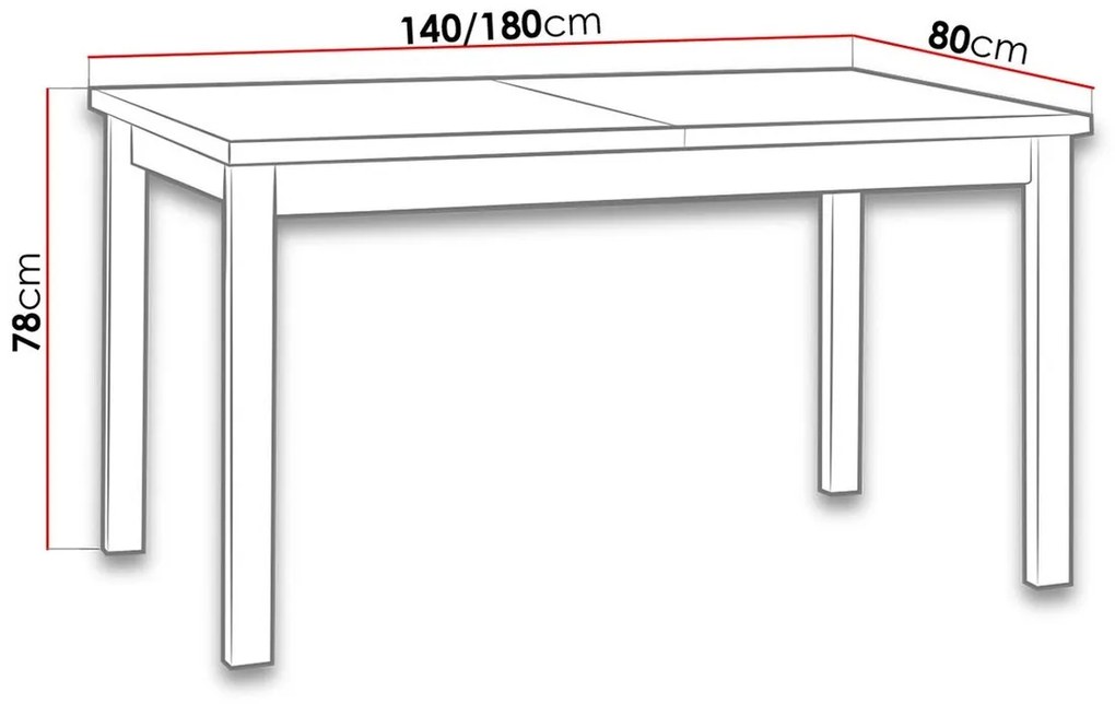 Τραπέζι Victorville 126, Άσπρο, Grandson δρυς, 76x80x140cm, 34 kg, Επιμήκυνση, Πλαστικοποιημένη μοριοσανίδα, Ξύλο, Μερικώς συναρμολογημένο