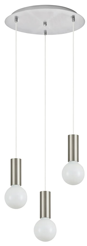 Φωτιστικό Οροφής  SE21-NM-4-3NM ADEPT TUBE Nickel Matt Pendant+ - 51W - 100W - 77-8389