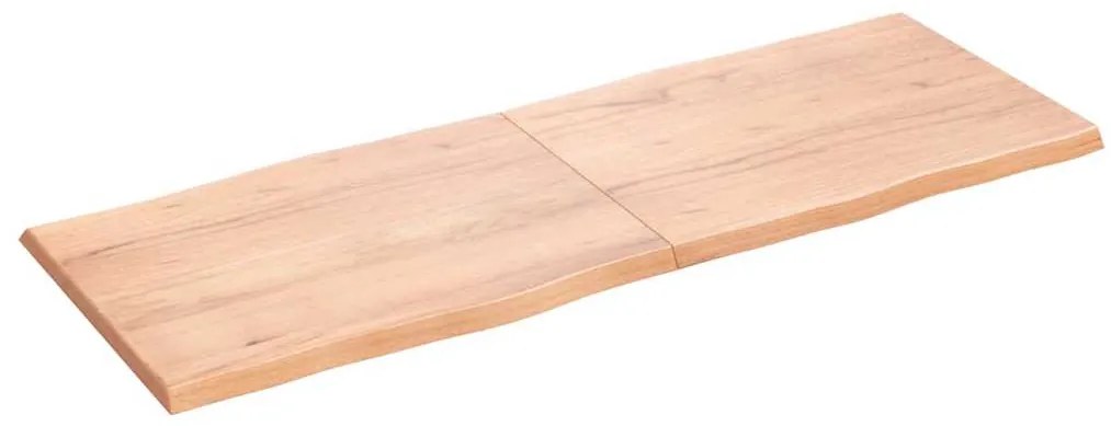 vidaXL Επιφ Τραπεζιού Αν Καφέ 160x60x(2-4)εκ.Ακατέργ. Μασίφ Ξύλο Δρυός