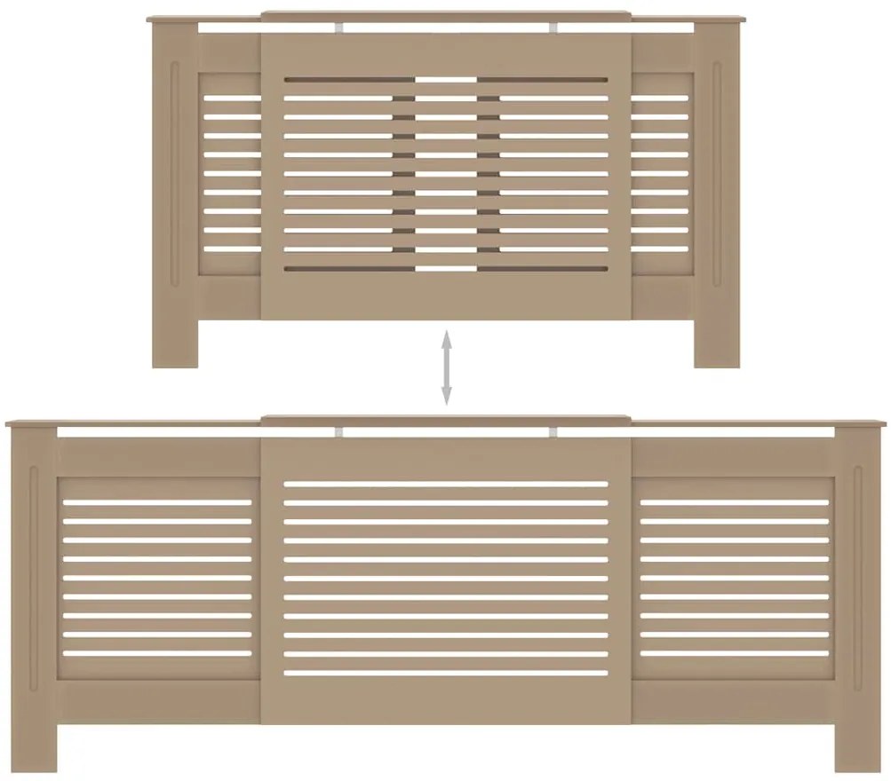 vidaXL Κάλυμμα Καλοριφέρ 205 εκ. από MDF