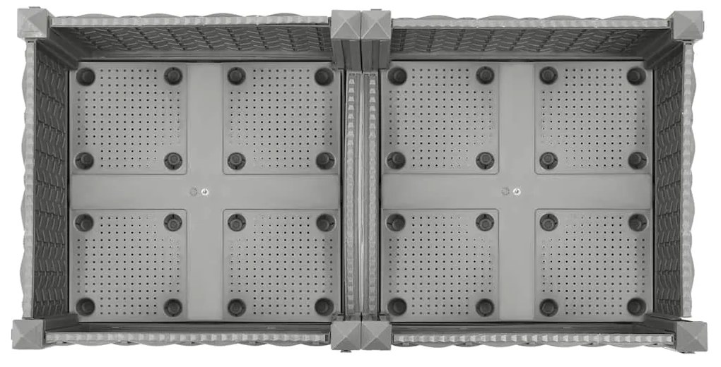 vidaXL Ζαρντινιέρα 80 x 40 x 23 εκ. από Πολυπροπυλένιο