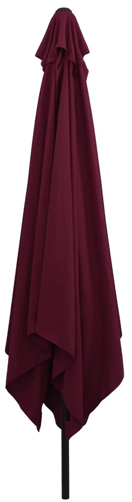 vidaXL Τετράγωνη Κηπογαλιά 295 x 245 cm, Βουργουνδί Καφέ