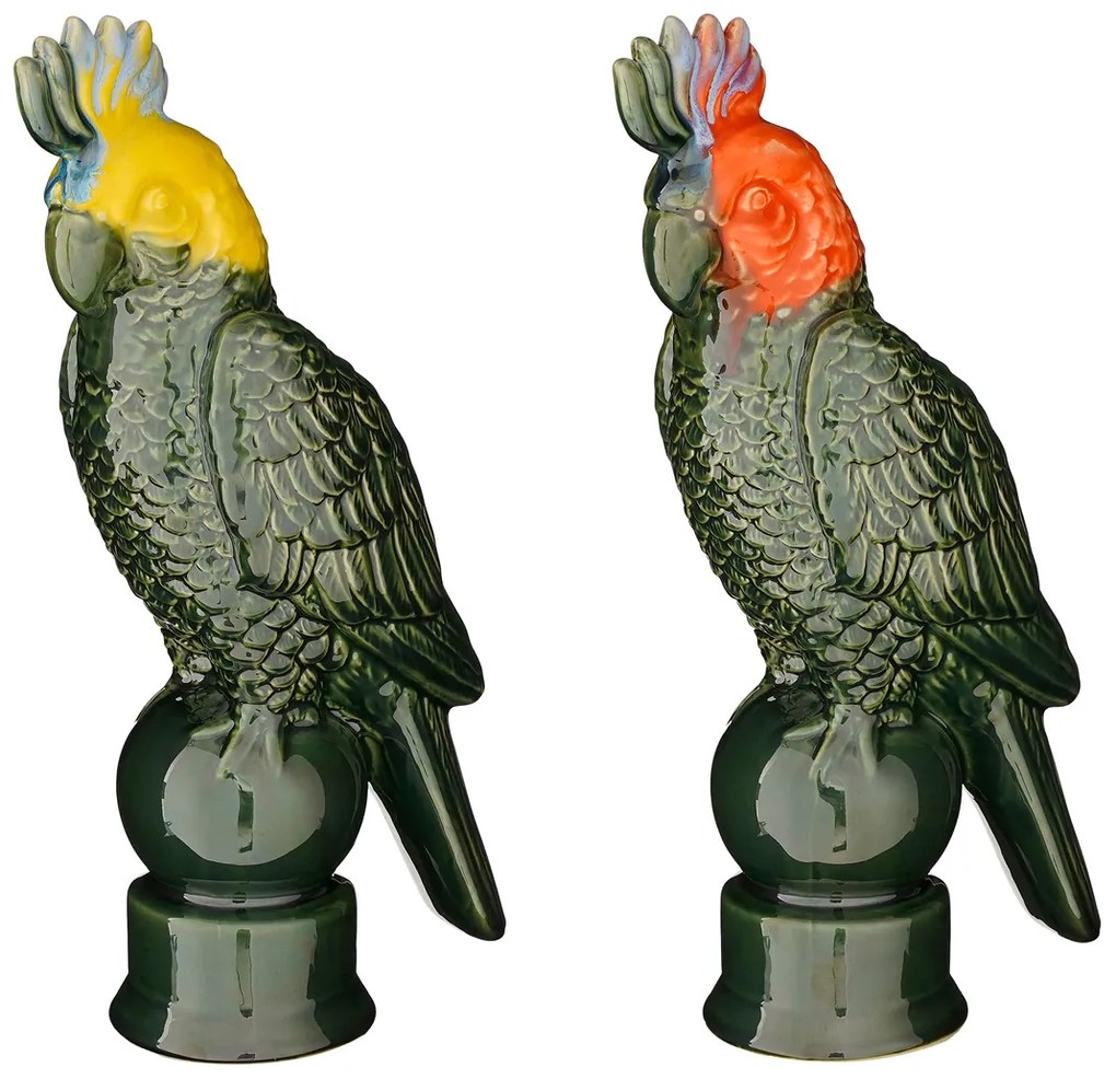 ΠΑΠΑΓΑΛΟΣ 2/ass ΚΙΤΡΙΝΟ/ΠΟΡΤΟΚΑΛΙ  - 8,5x12Χ37cm ΚΕΡΑΜΙΚΟ | Συσκευασία 2 τμχ