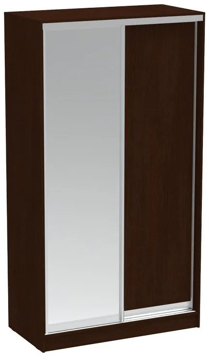 Ντουλάπα Δίφυλλη Korredor 361-000049 120x60x220cm Wenge Δίφυλλη