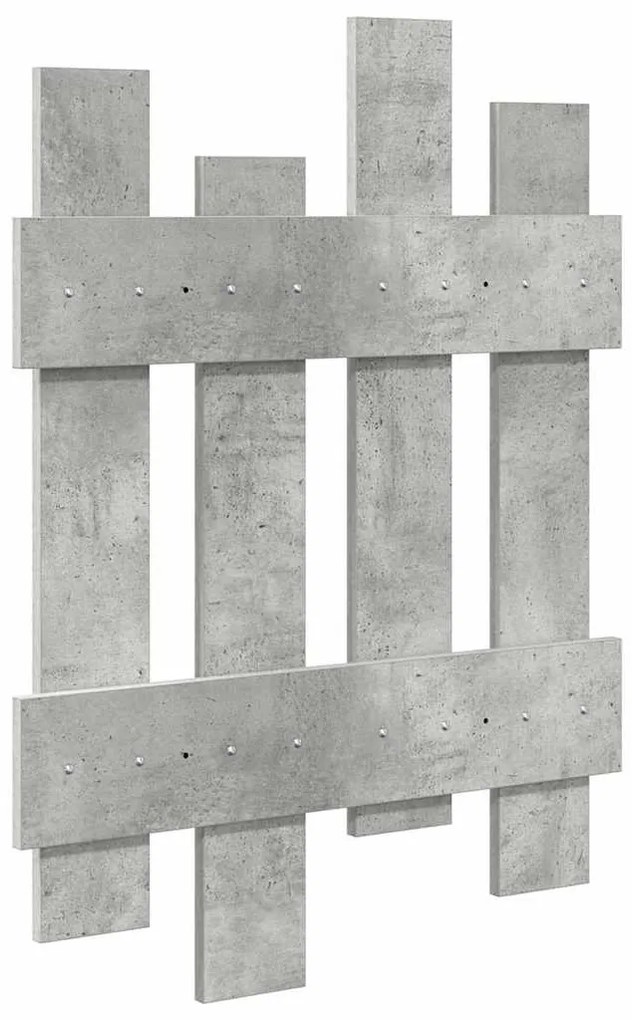 vidaXL Τοίχου Κρεμάστρα Επιτοίχιο Σκυρόδεμα Γκρι 60 x 3 x 82 εκ.
