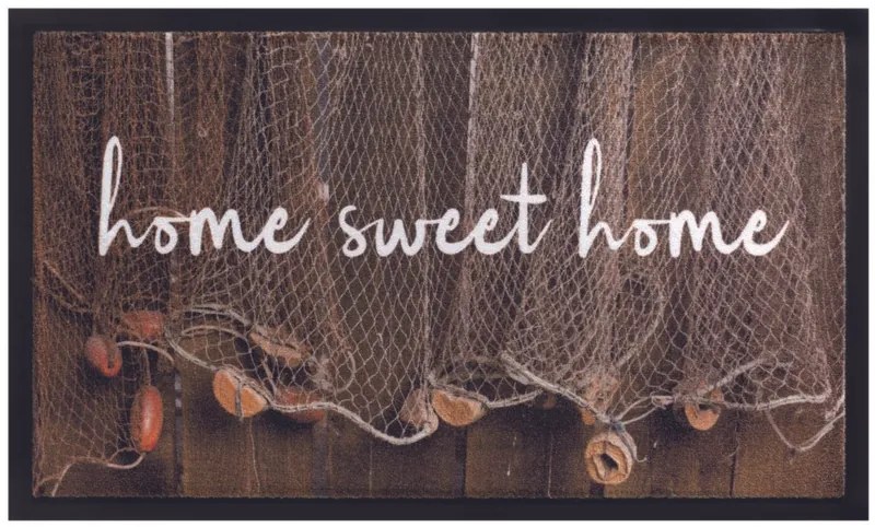 Πατάκι Εισόδου (45x75) Image 061 Home Sweet Home Καφέ-Sdim