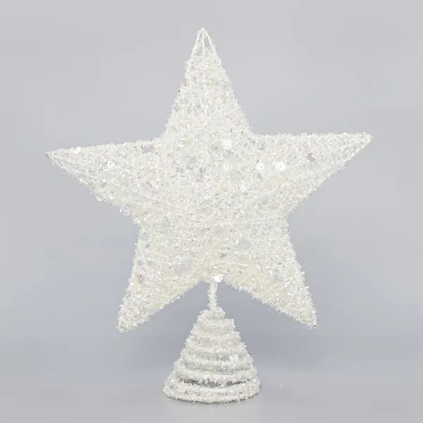 ΚΟΡΥΦΗ ΑΣΠΡΗ, ΜΕ ΝΗΜΑ ΚΑΙ ΠΟΥΛΙΕΣ, 25,4cm
