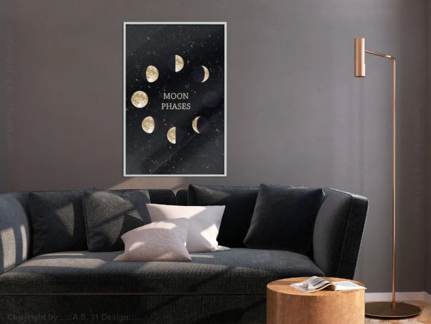 Αφίσα - In the Rhythm of the Moon - 20x30 - Χρυσό - Χωρίς πασπαρτού