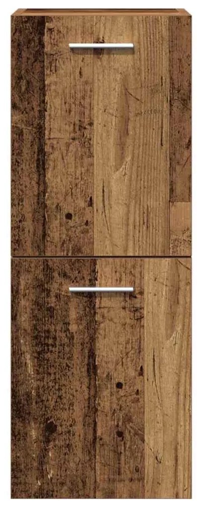 vidaXL Σετ Επίπλων Μπάνιου με πόρτα 4 pcs Παλιό Ξύλο 41 x 38.5 x 46 cm