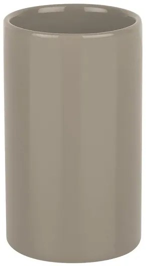 Ποτήρι Μπάνιου Κεραμικό Tube Taupe 7x11,5 - Spirella