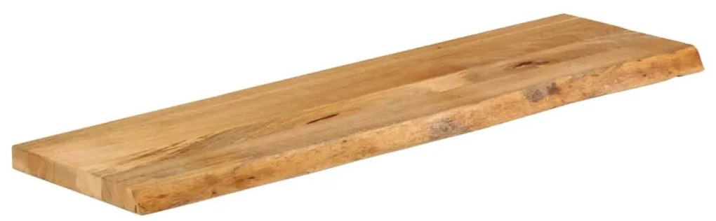 vidaXL Επιφάνεια Τραπεζιού 100x20x2,5 εκ. Live Edge Μασίφ Ξύλο Μάνγκο