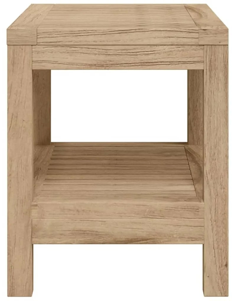 vidaXL Σκαμπό Ντουζιέρας 60 x 30 x 45 εκ. από Μασίφ Ξύλο Teak
