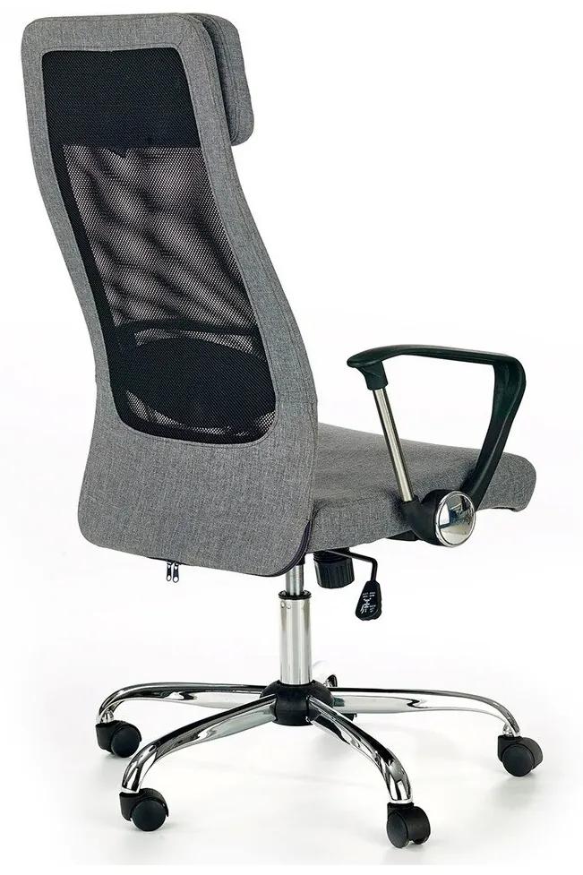 Καρέκλα γραφείου Houston 534, Μαύρο, Γκρι, 113x61x64cm, 14 kg, Με ρόδες, Με μπράτσα, Μηχανισμός καρέκλας: Κλίση | Epipla1.gr