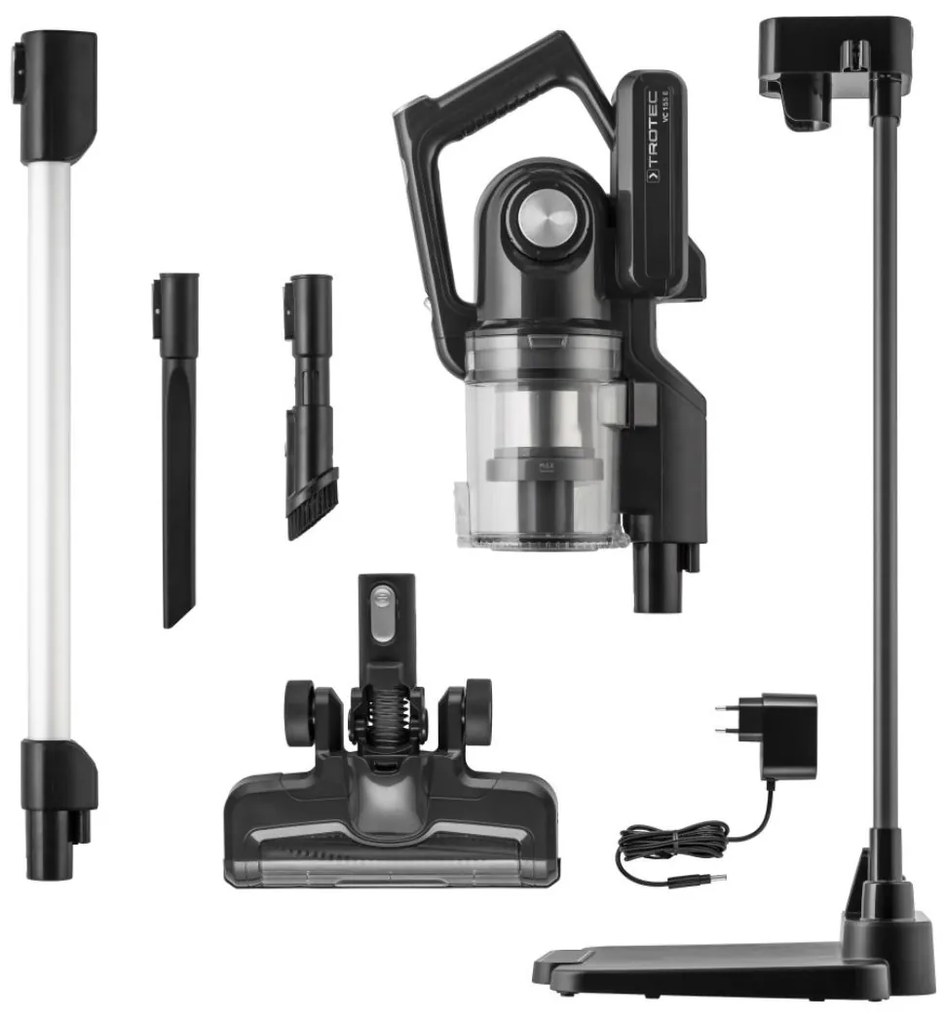 TROTEC Ασύρματη 25,2 V Ηλεκτρική Σκούπα Στικ VC 150 E 150W, Λευκή