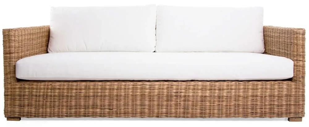 Καναπές Διθέσιος Life 100054 190x86x60cm Με Μαξιλάρια Natural-White Soulworks Διθέσιος
