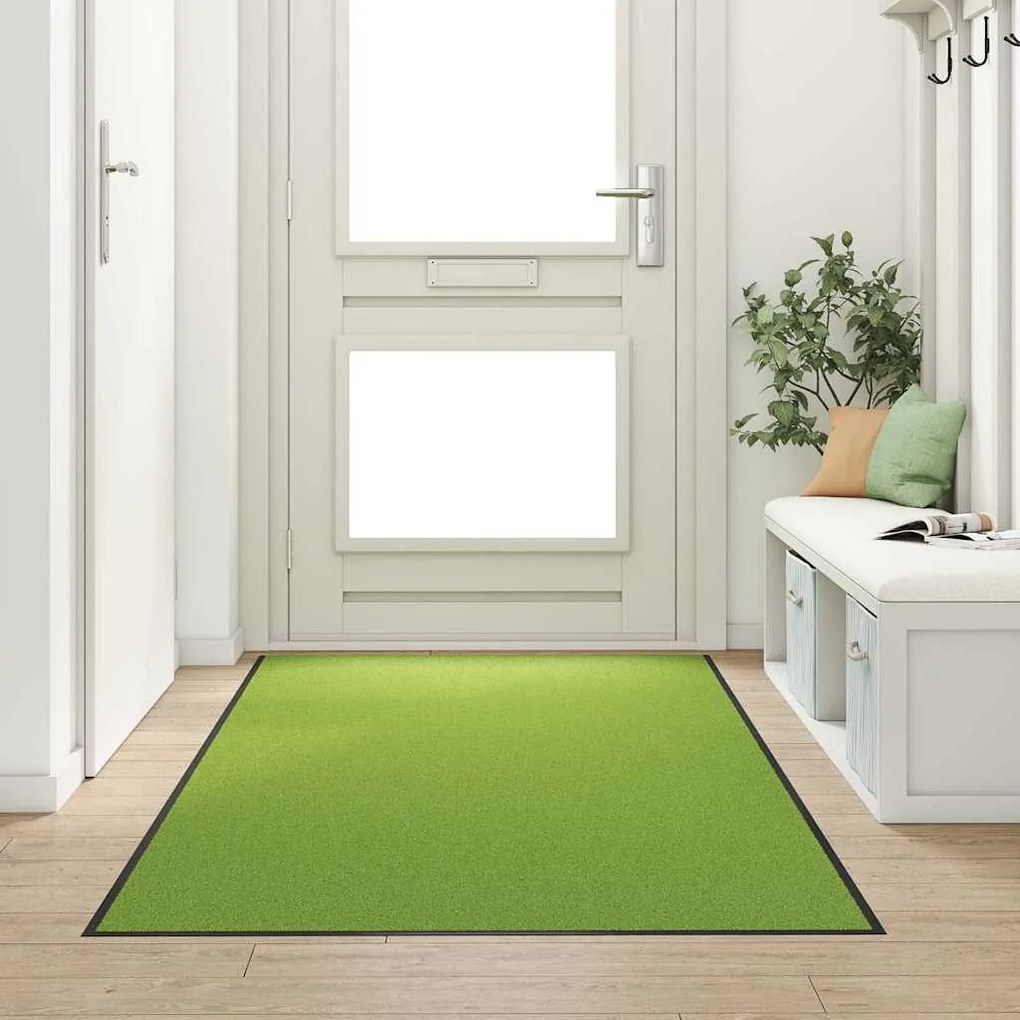 vidaXL Χαλάκι Εξώπορτας Πράσινο και Μαύρο 120 x 250 cm