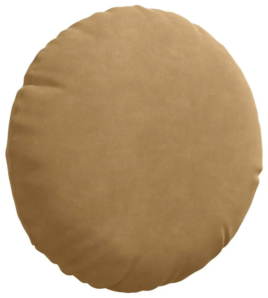 vidaXL Μαξιλάρια καθισμάτων 2 pcs Καφέ Ø 40 x 13 εκ. Βελούδο