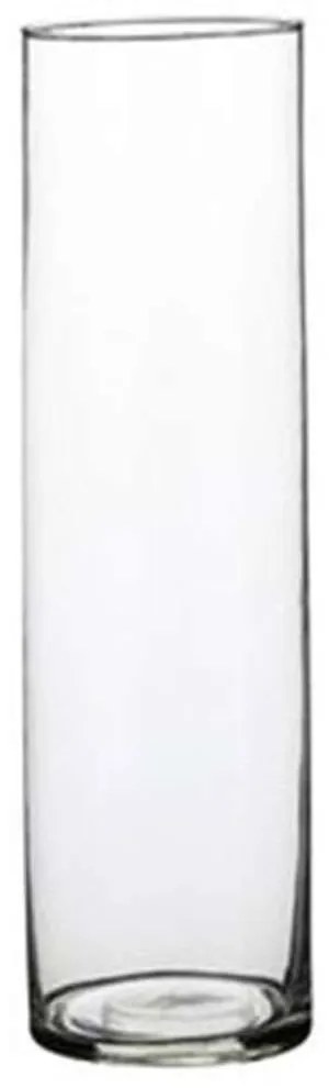 Βάζο Γυάλινο Carly 02.1041805 9x30cm Clear Glass