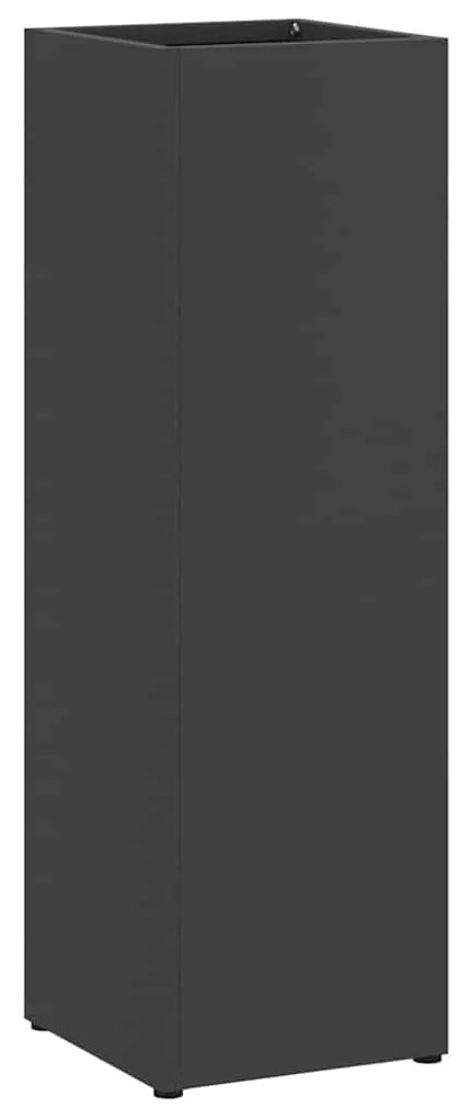 vidaXL Σχέδιο &amp; βάση αποθήκευσης Μαύρο 15.5 x 15.5 x 49 εκ Μέταλλο